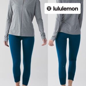 Lululemon Ebb To Street Pant Compression Leggings - Heathered Poseidon Teal blue